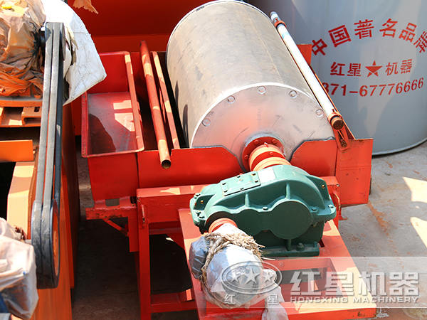 外磁筒式磁選機(jī)及其干式預(yù)選工藝