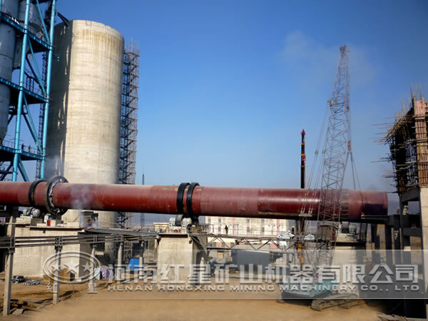 水泥回轉窯現(xiàn)場