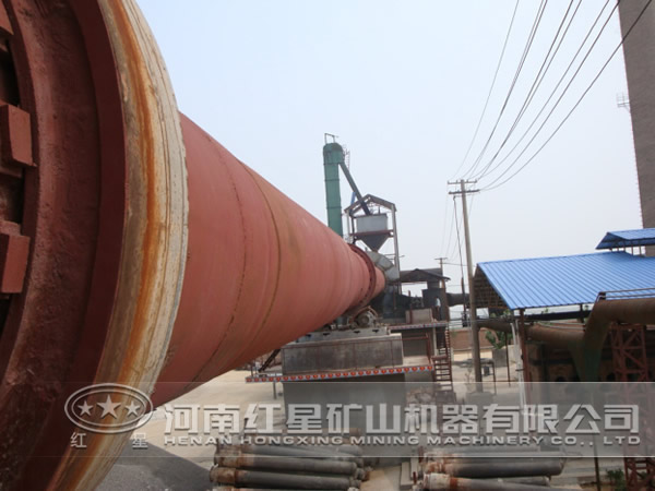 石油焦回轉(zhuǎn)窯現(xiàn)場(chǎng)