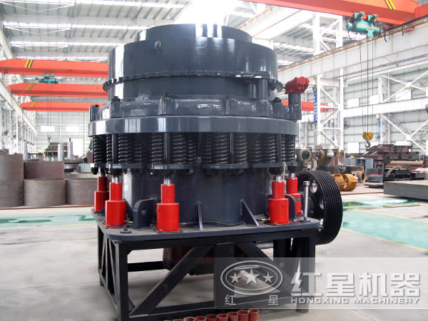 圓錐破碎機側(cè)面圖