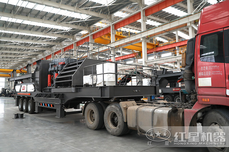 移動破碎機+沖擊式制砂機