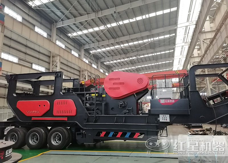 移動破碎機+顎式破碎機