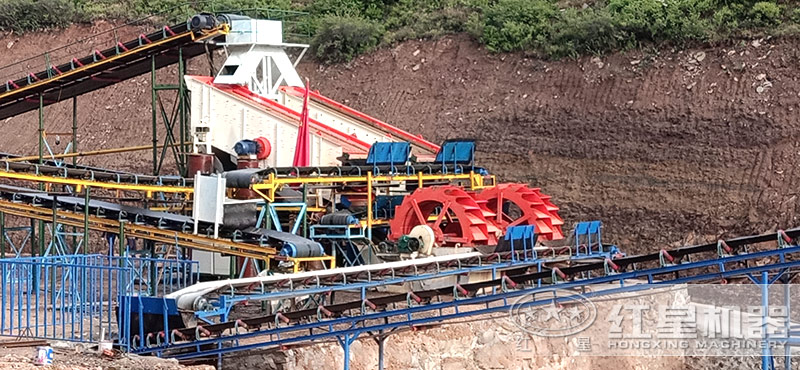 砂子含泥量高用什么設(shè)備，一套水洗沙子生產(chǎn)線完整配置及視頻