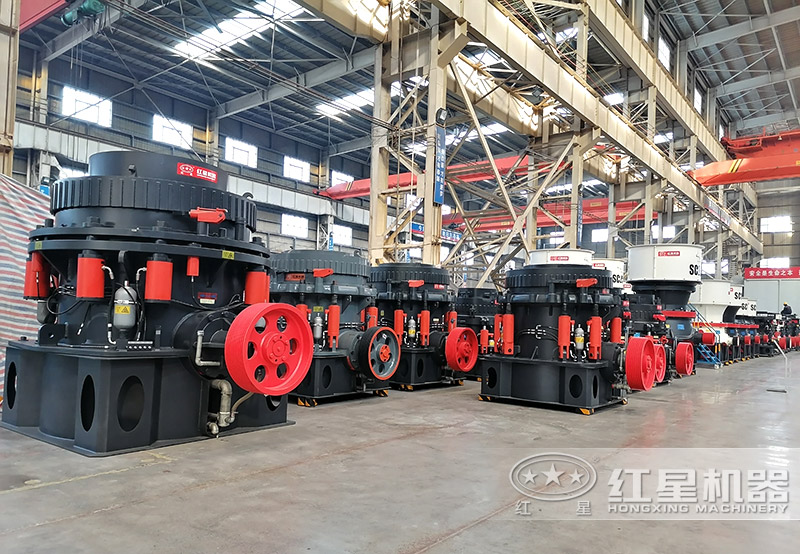 圓錐破碎機適合硬料破碎，產(chǎn)量大