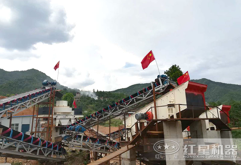 鵝卵石制砂機(jī)配置時產(chǎn)量100噸生產(chǎn)線