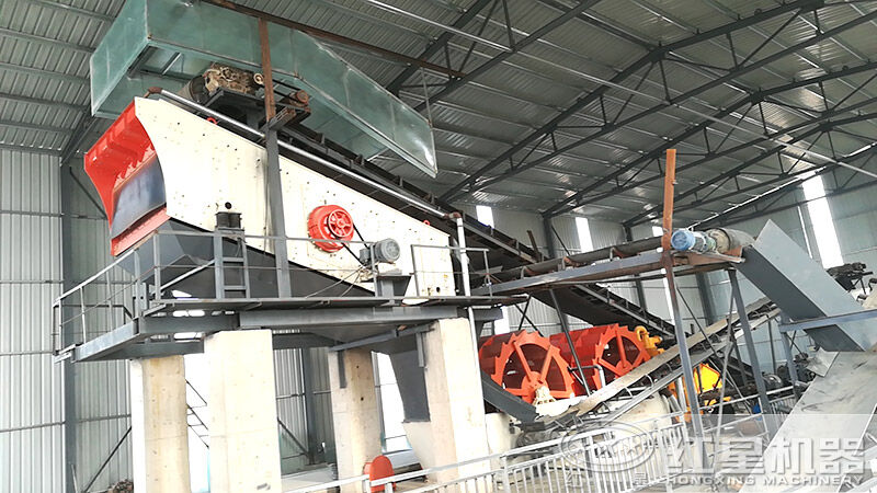 斗式洗砂機多少錢一臺？一小時160噸洗砂生產(chǎn)線配置方案