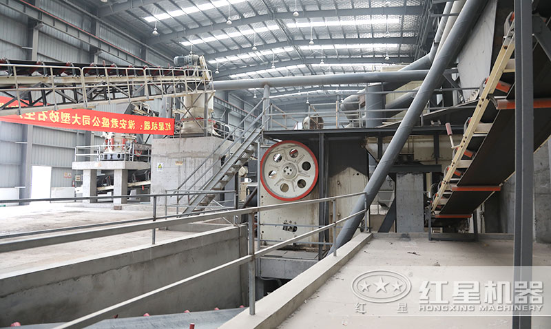 顎式破碎機+圓錐破碎機