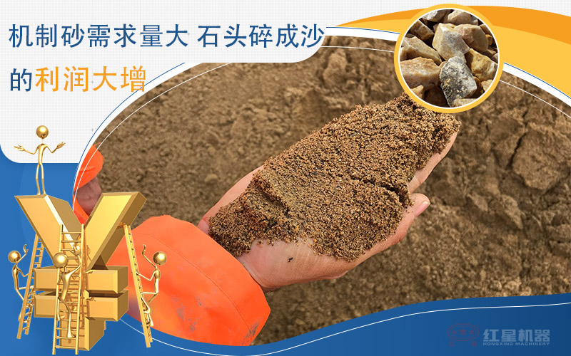 石料制成機(jī)制砂利潤可觀