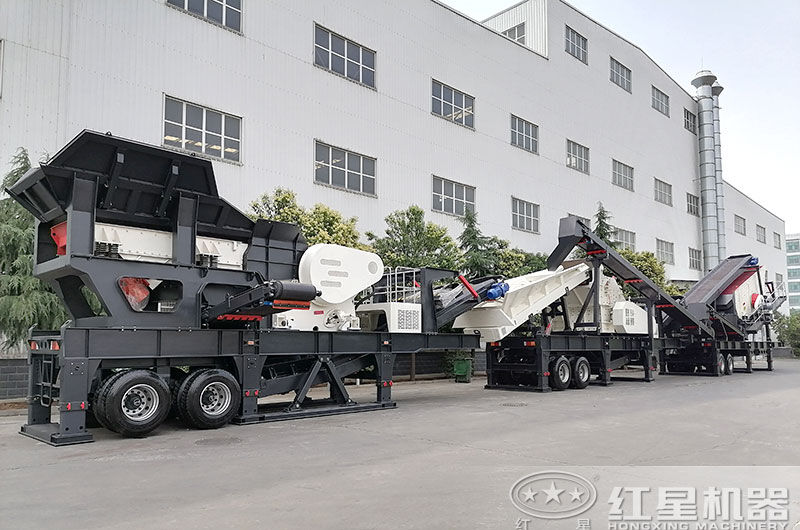 輪胎移動(dòng)式破碎車-開著跑的碎石機(jī)！附現(xiàn)場視頻及報(bào)價(jià)