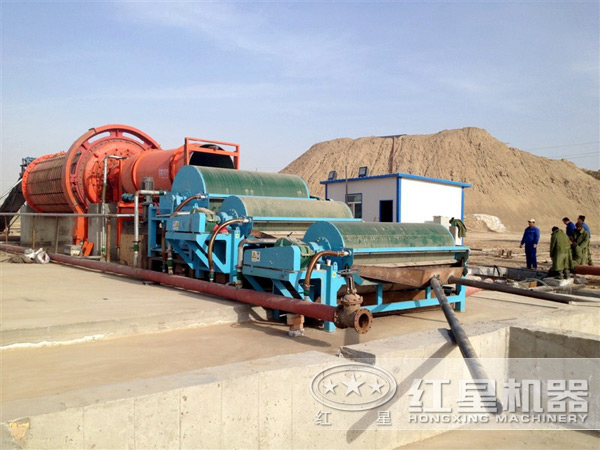 紅星磁選機工作現(xiàn)場