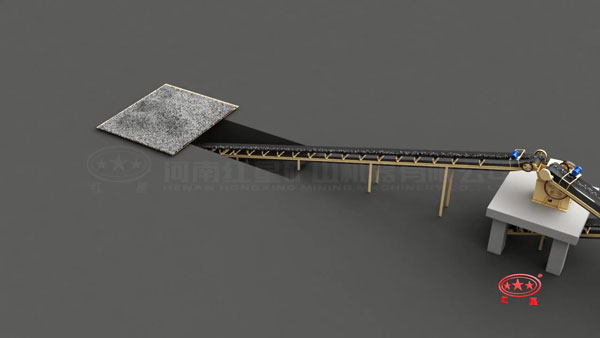 石料破碎生產(chǎn)線物料圖