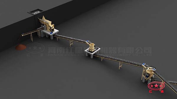 石料破碎生產(chǎn)線現(xiàn)場實(shí)拍