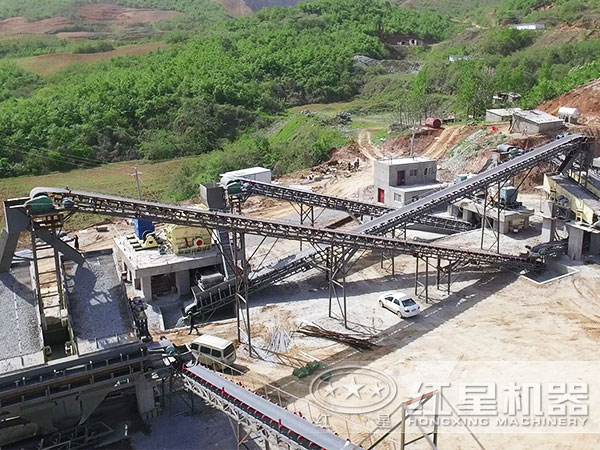 石料生產(chǎn)線現(xiàn)場實(shí)拍