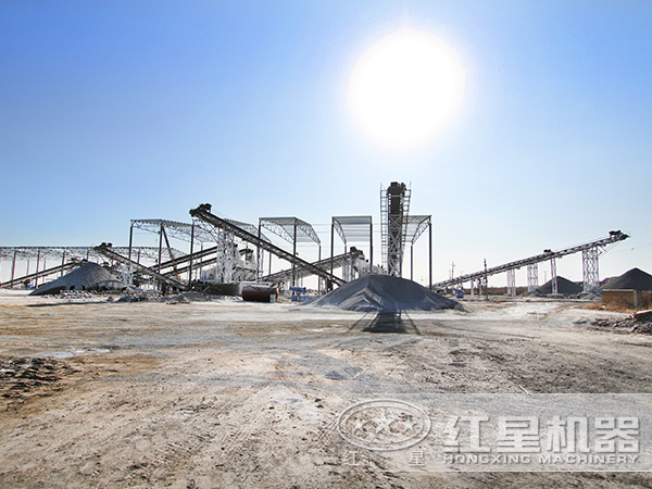 砂石骨料生產(chǎn)線現(xiàn)場(chǎng)實(shí)拍