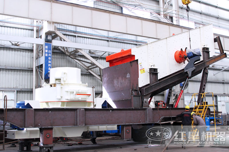 鵝卵石制砂機制造車間