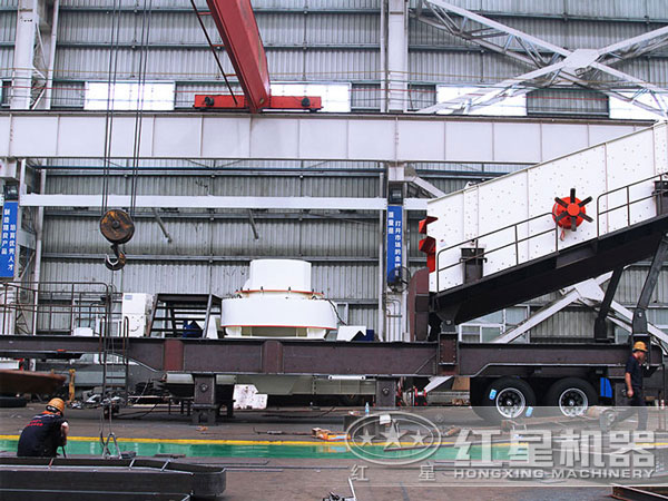 時產(chǎn)100噸車載打沙機