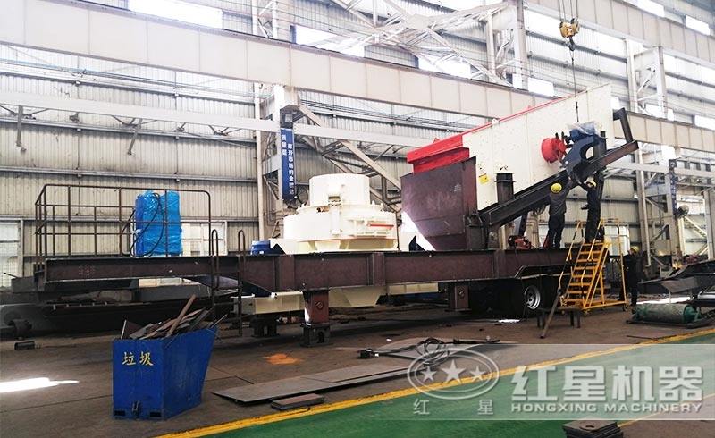 移動(dòng)車載打砂機(jī)配置車間