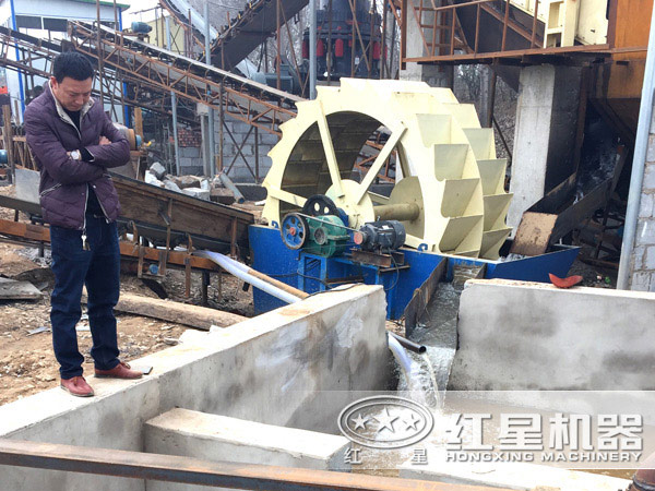 洗砂機(jī)現(xiàn)場