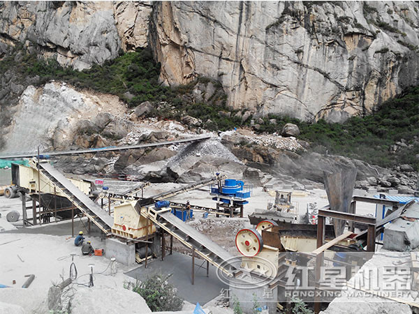 砂石生產(chǎn)現(xiàn)場