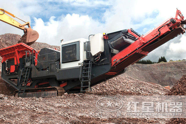 履帶磚渣移動(dòng)粉碎機(jī)