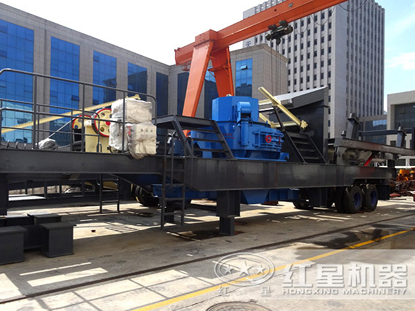 鵝卵石移動制砂機高清實拍