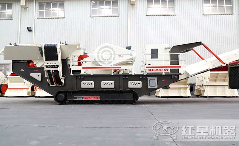 履帶式移動石子加工機(jī)
