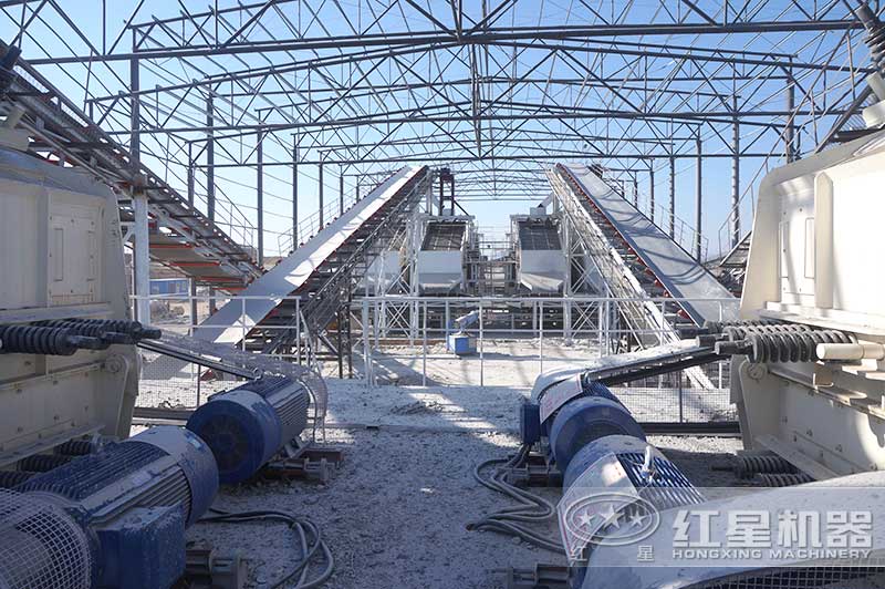 棚化石料生產現(xiàn)場圖