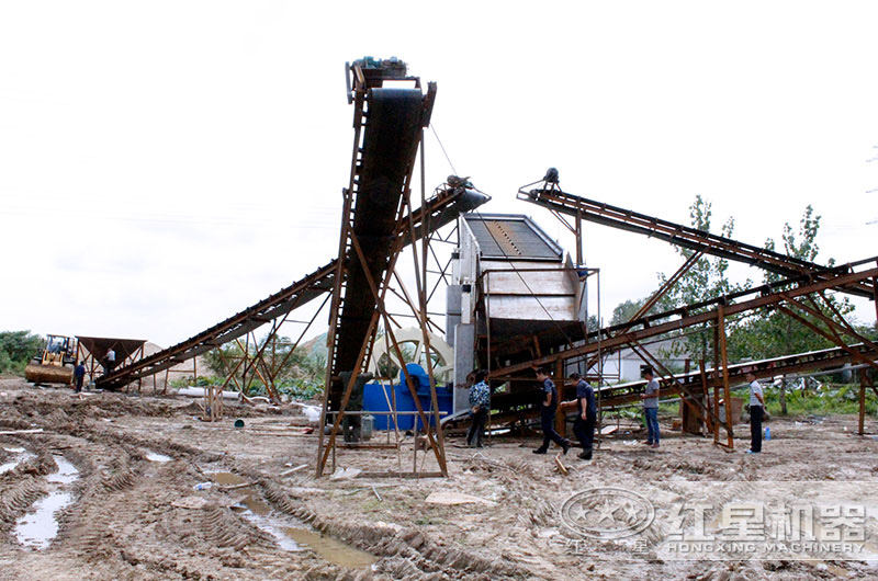 現(xiàn)場實拍之洗砂機(jī)