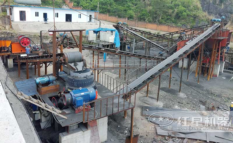 固定式煤矸石加工方案現(xiàn)場(chǎng)