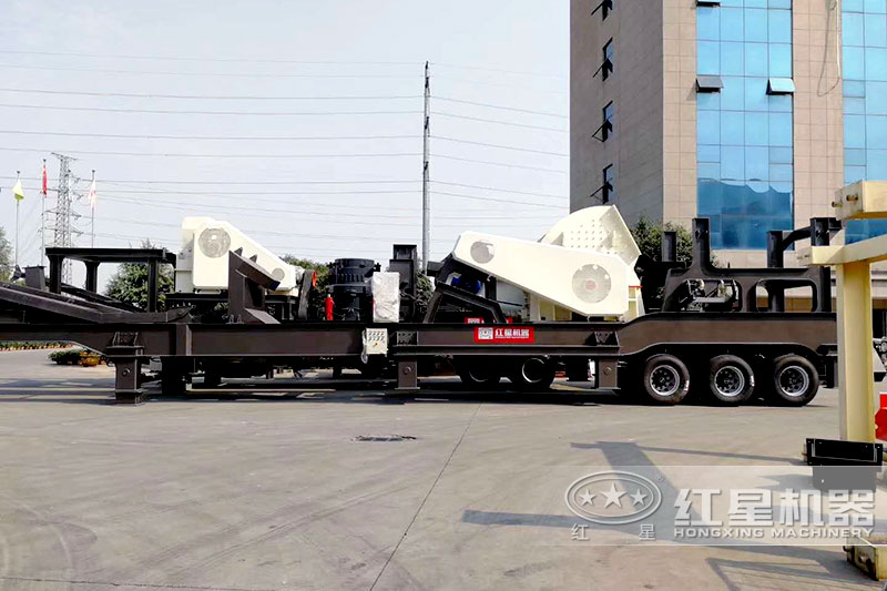 四合一移動破碎石子機發(fā)貨