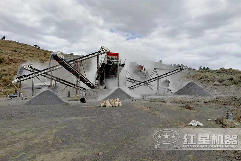 移動破用于破碎玄武巖現(xiàn)場