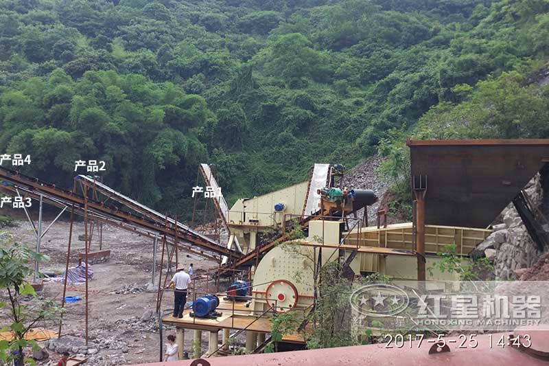 重錘式破碎機(jī)配置的簡(jiǎn)配砂石生產(chǎn)線