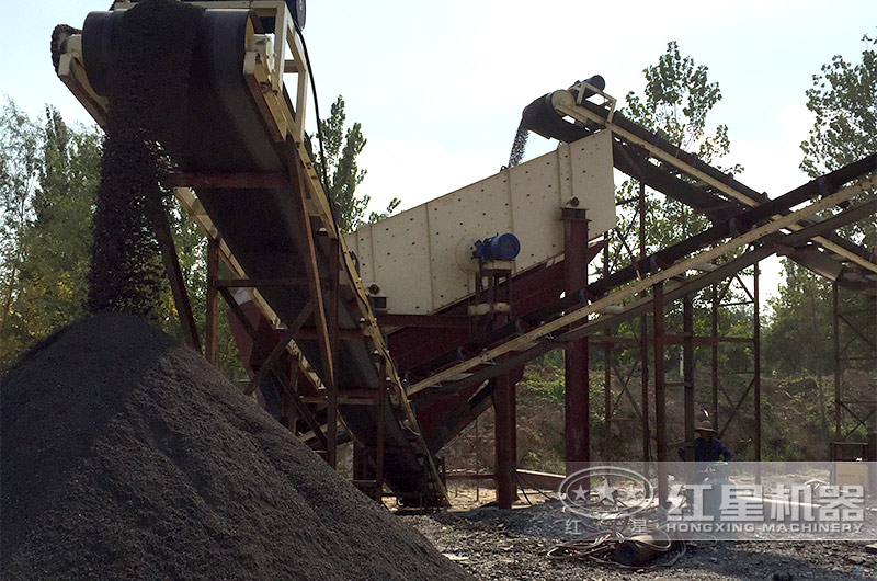 機制砂生產(chǎn)現(xiàn)場