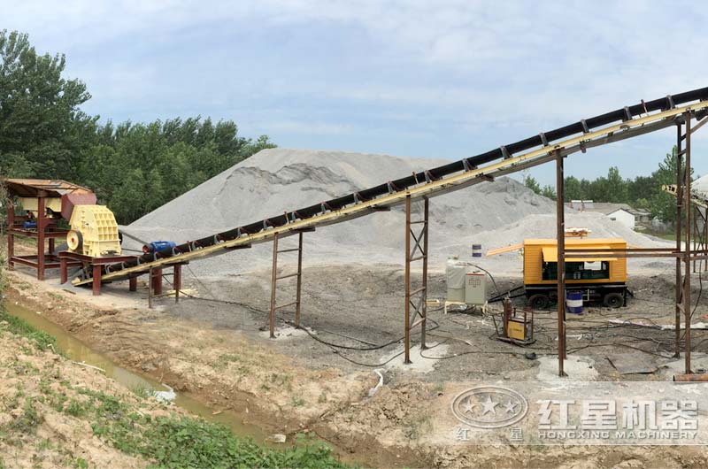 重錘式破碎機現(xiàn)場實拍