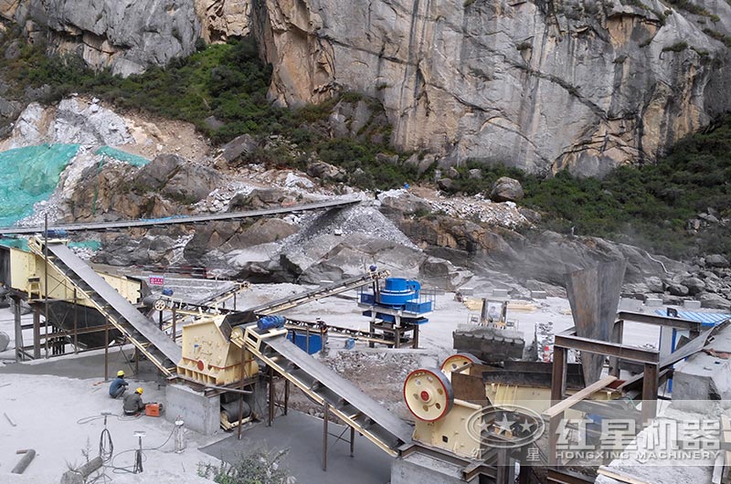 紅星用戶制砂生產(chǎn)現(xiàn)場