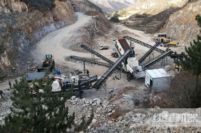 磕石頭機器為基礎(chǔ)建設(shè)加工砂石骨料