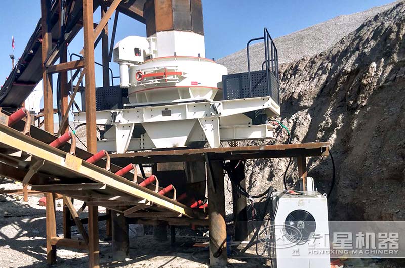 新型vsi制砂機(jī)生產(chǎn)現(xiàn)場(chǎng)