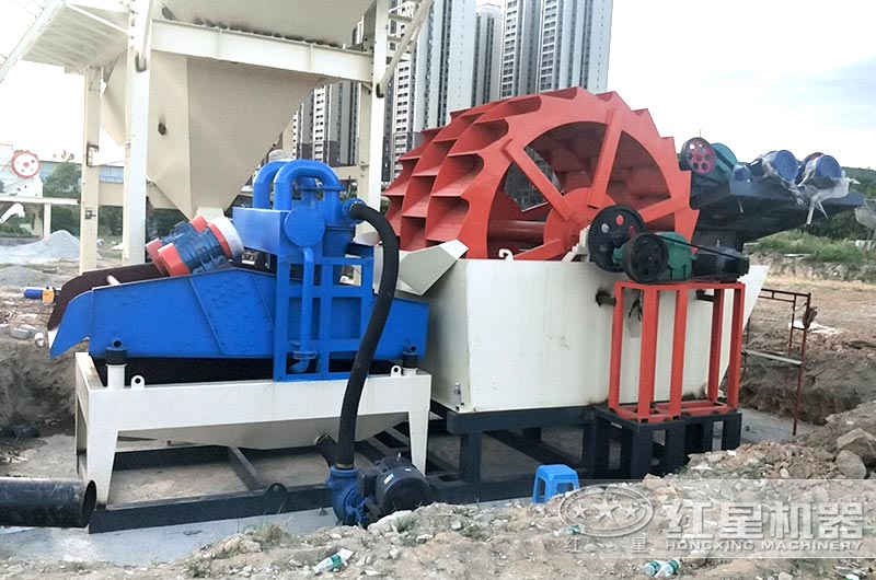 輪斗式洗砂機+細砂回收一體機