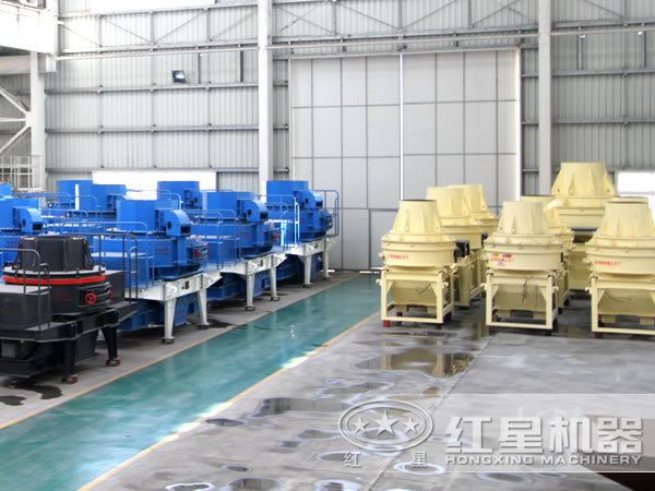 鄭州石灰?guī)r制砂機(jī)車間