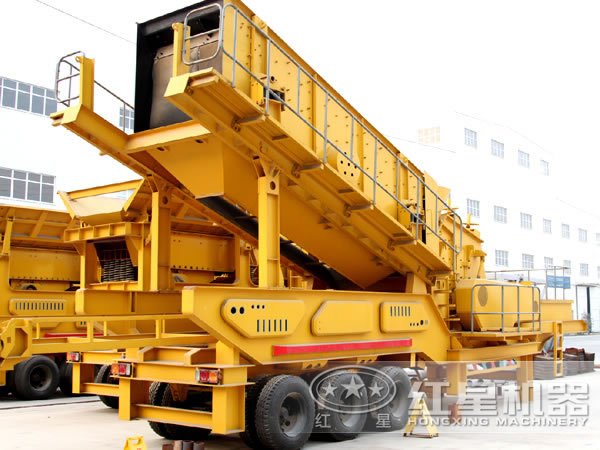 紅星時產(chǎn)300噸車載移動破碎機