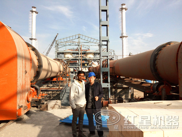 回轉(zhuǎn)窯現(xiàn)場